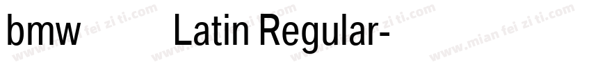 bmw字体 Latin Regular字体转换